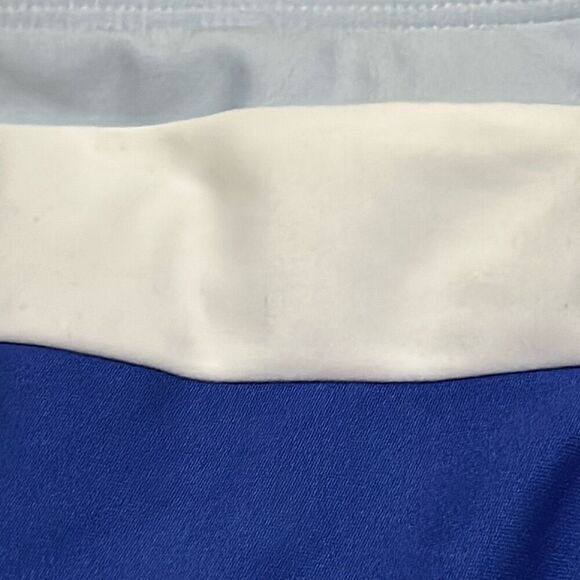 DKNY Women's M Hipster Bikini Bottoms Blue Colorblock High Waist Sporty New - Picture 9 of 9